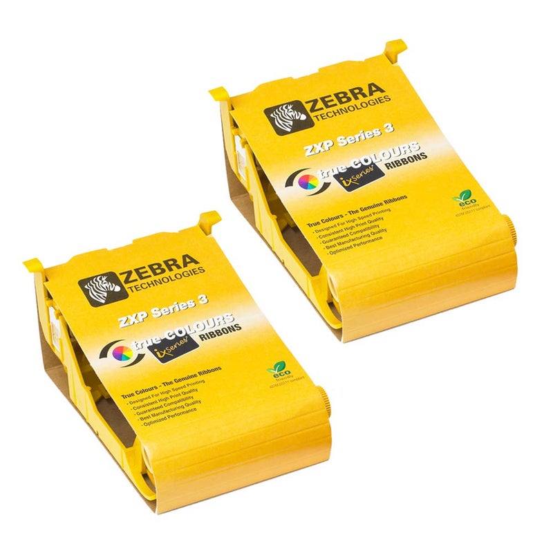 Zebra Technologies Zebra 2pack-800033-340 True Colours iSeries High-Capacity YMCKO Color Ribbon for ZXP Series 3 Card Printers. Replaces Zebra 800033-340. 560 Total Prints. - Image 2